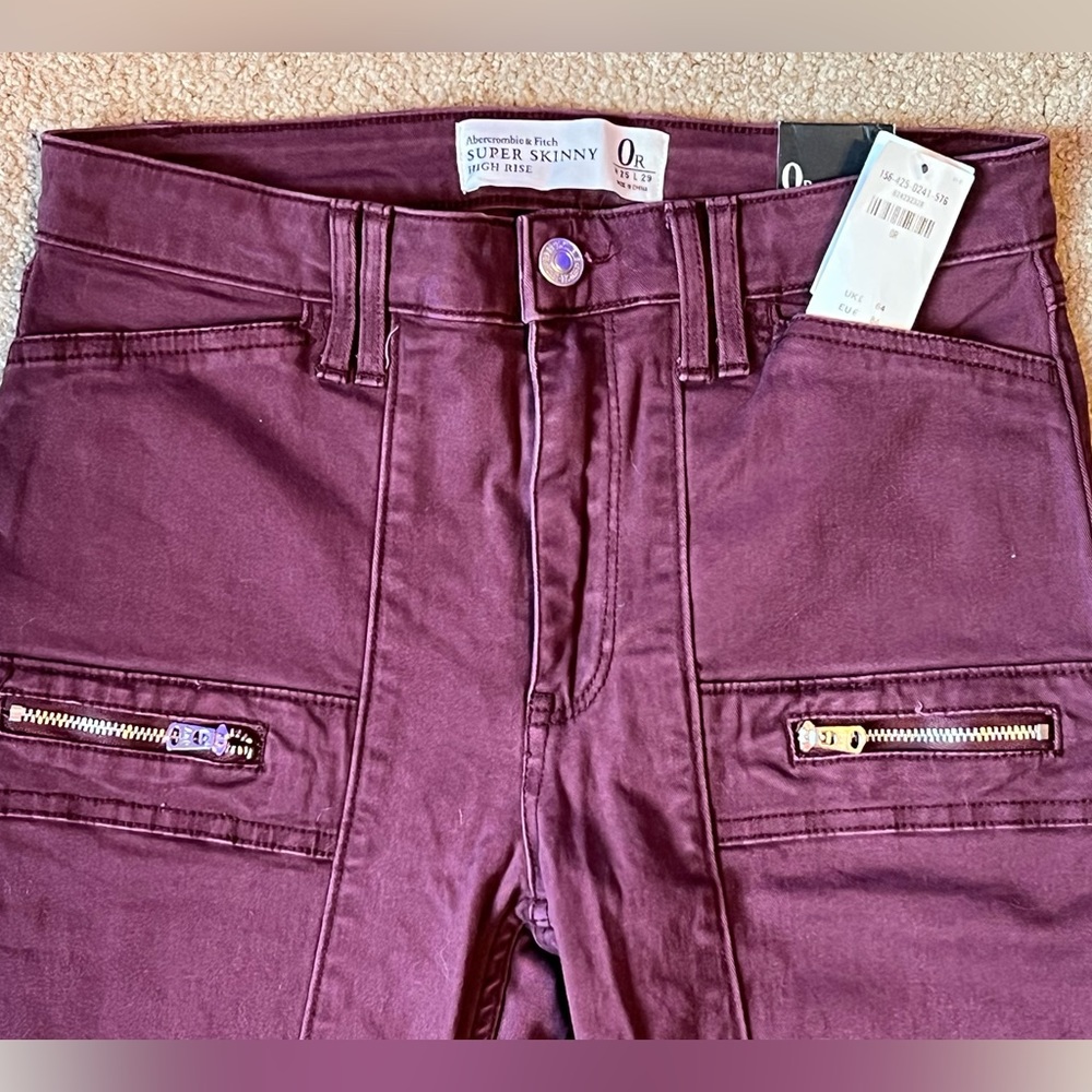 Abercrombie & Fitch Super Skinny High Rise Pants Women’s Size 0R (W25 L29) - Picture 5 of 6